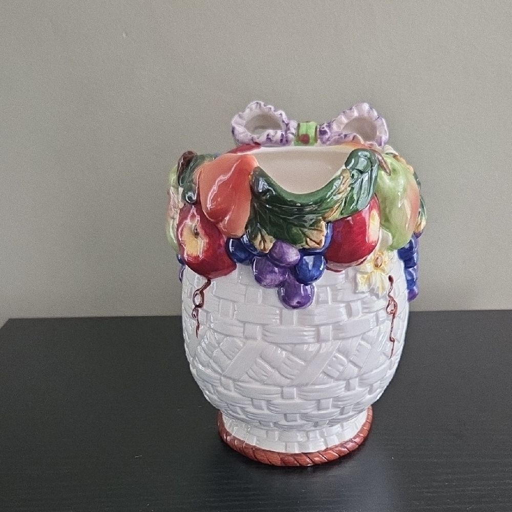 Colorful Ceramic Fruit Pitcher - Picture 4 of 8